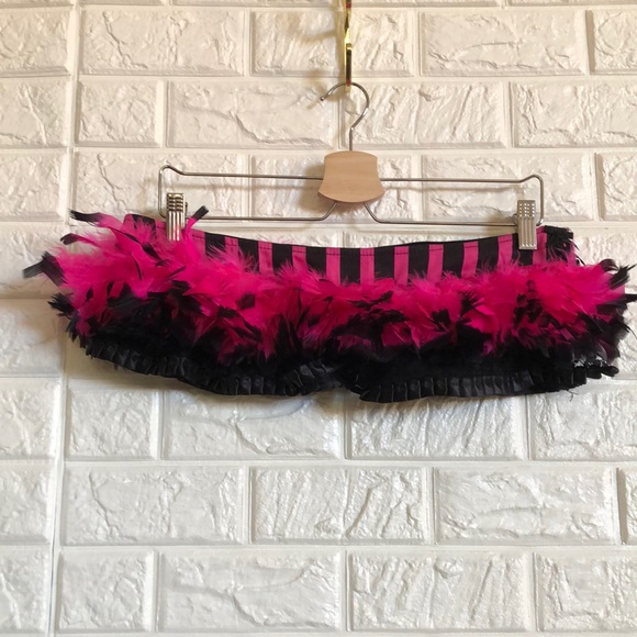 serious clothing Dresses & Skirts - Serious clothing hot pink feather rave skirt